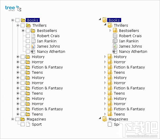 dhtmlxTree,JavaScript Tree Menu,延展的树状结构